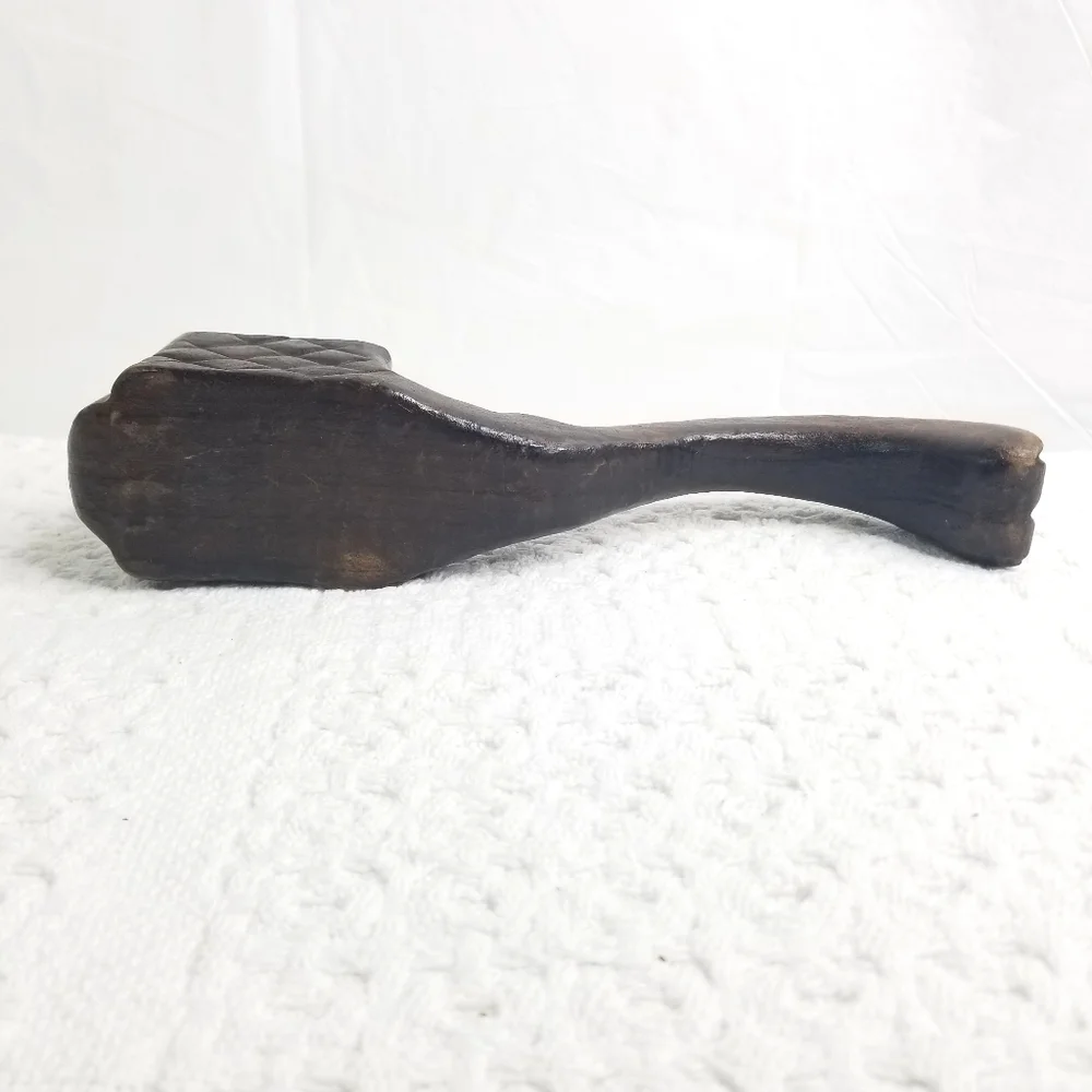 Vintage Rare Unique Hand Carved Vintage Wooden Candle Holder